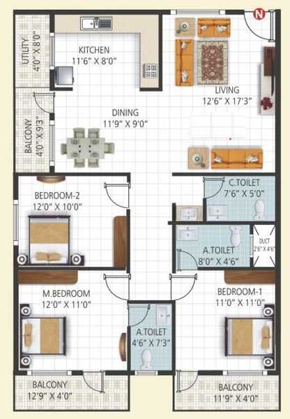 Sri Vani Orchids Floor Plans Anjanapura Bangalore