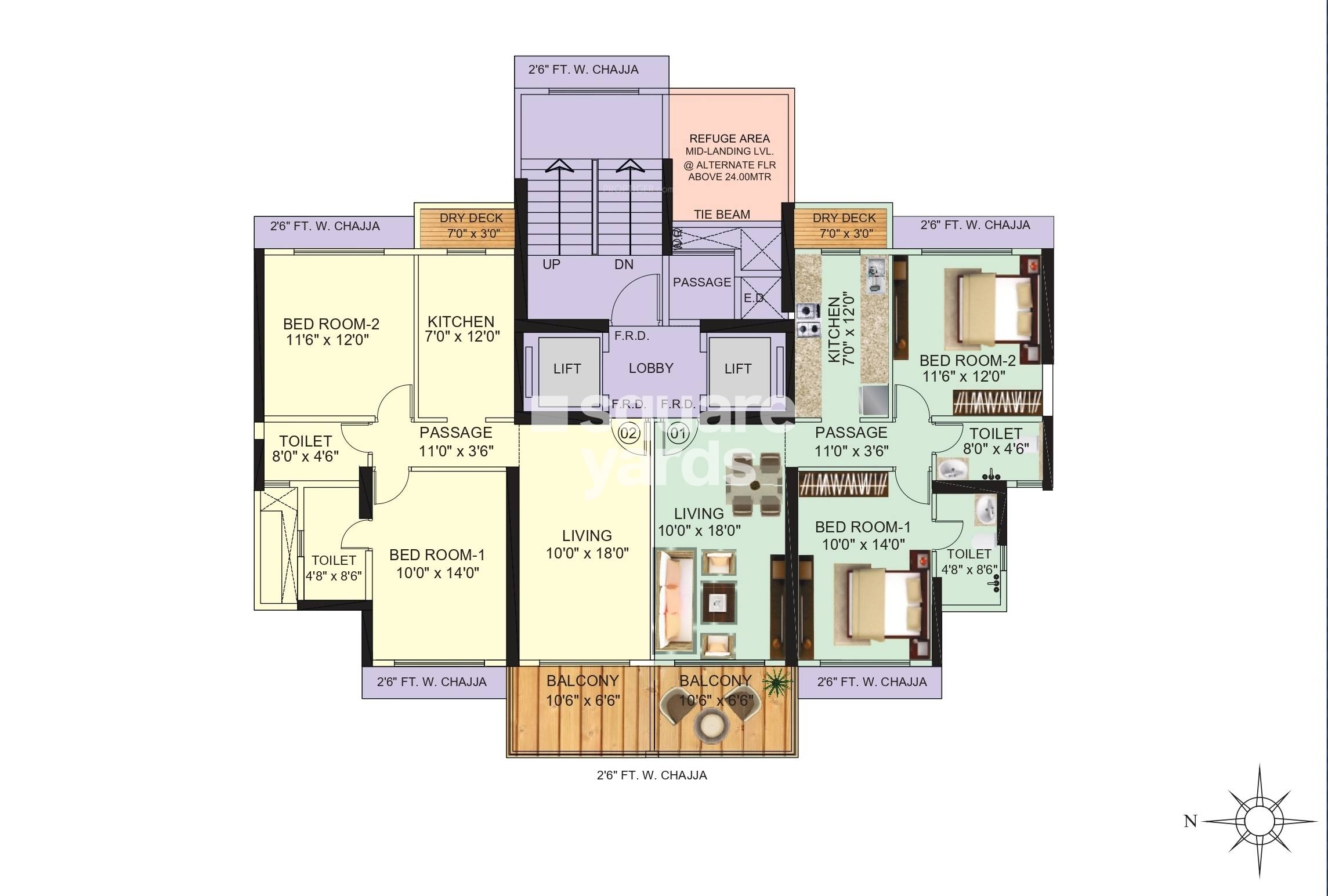 Neelam Superbia In Mulund East Mumbai 1 98 Cr Floor Plans