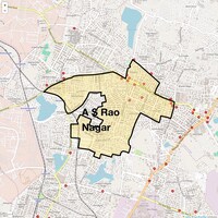 A S Rao Nagar Map