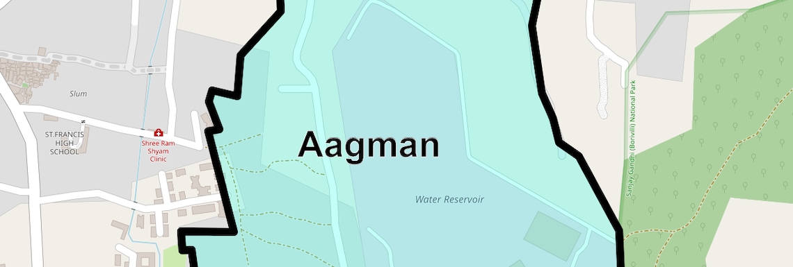 Location Map of Aagman, Mumbai