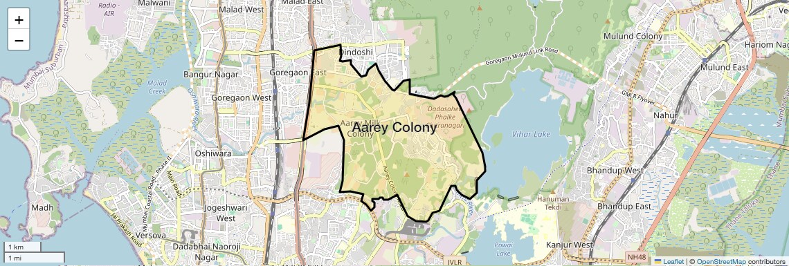 Aarey Colony Map