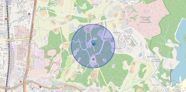 Location Map of Aarey Road, Mumbai