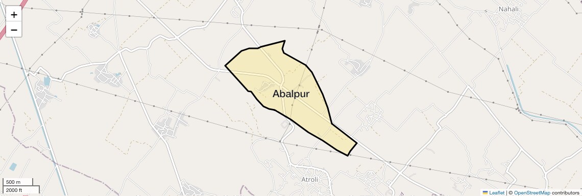 Location Map of Abalpur, Ghaziabad