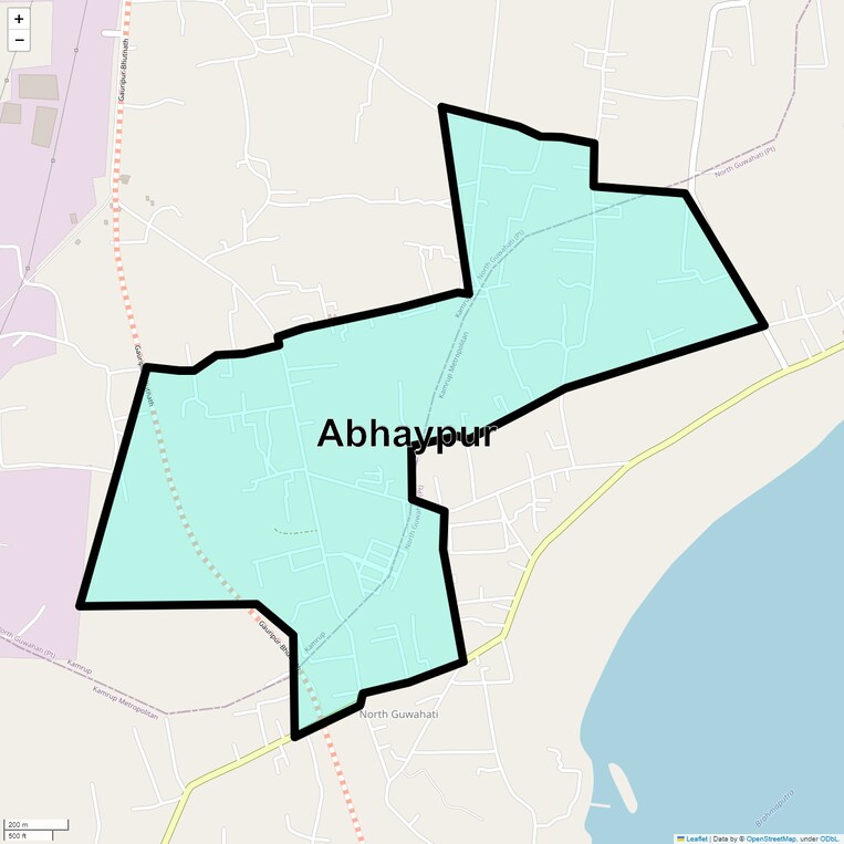 Location Map of Abhaypur