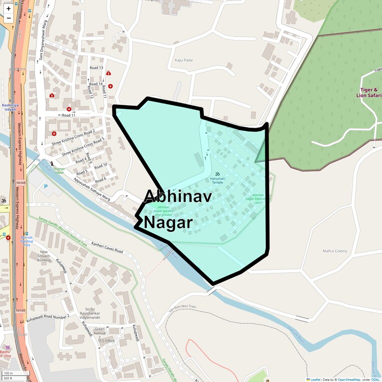 Location Map of Abhinav Nagar