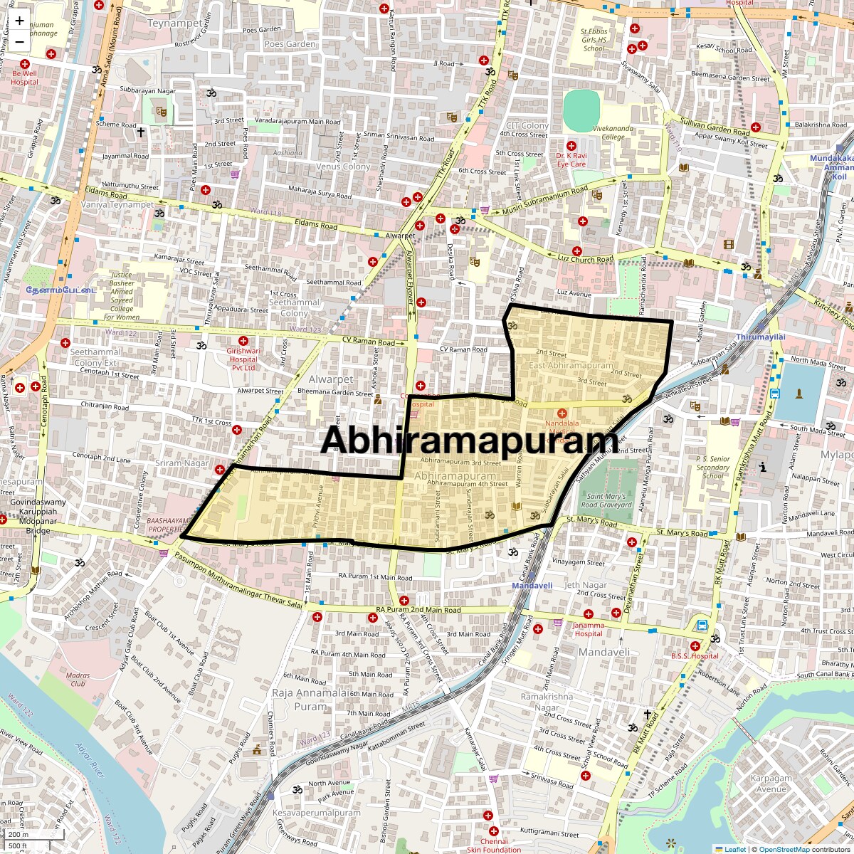 Check Time Travel of Abhiramapuram, Chennai