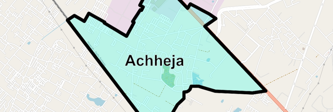 Location Map of Achheja, Greater Noida
