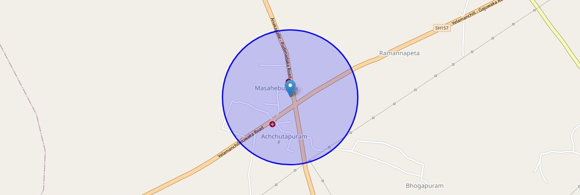 Location Map of Achutapuram Road, Vizag