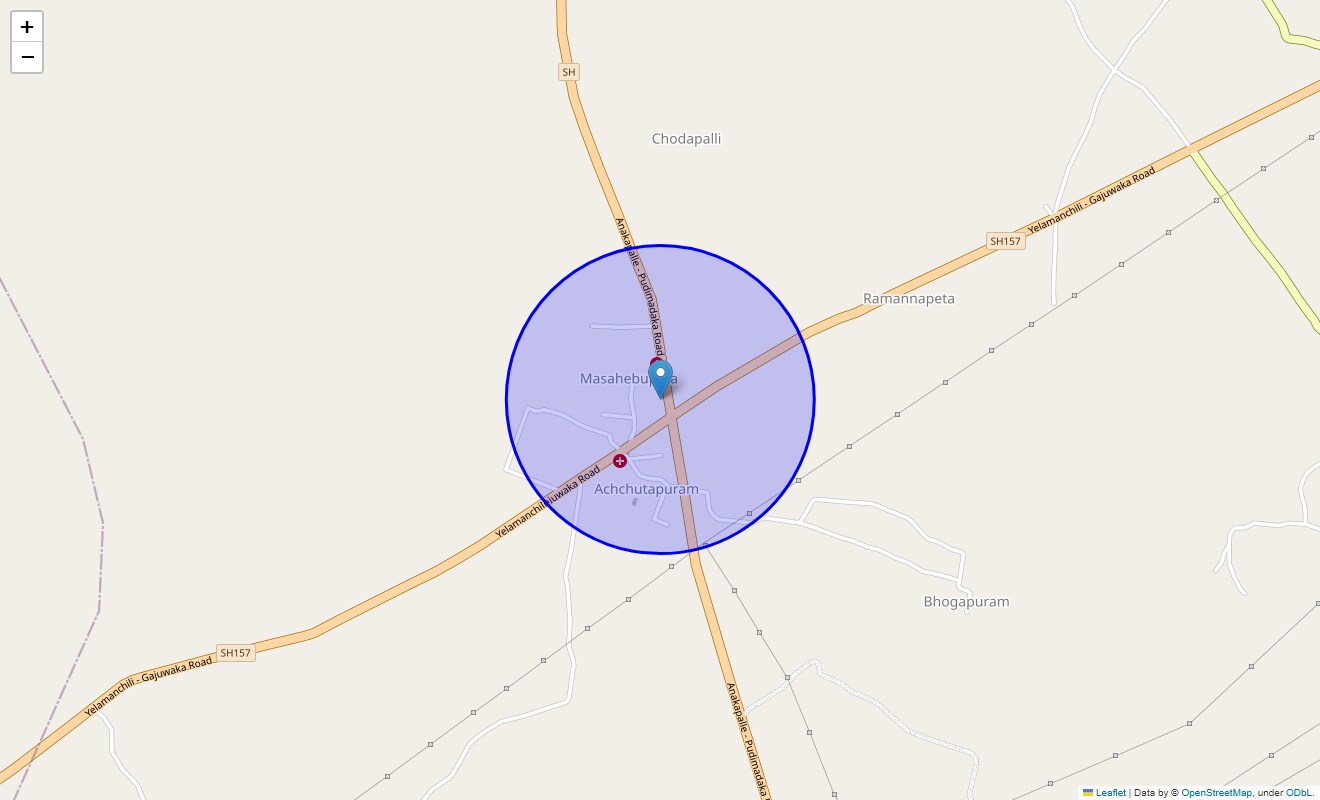 Achutapuram Road Map