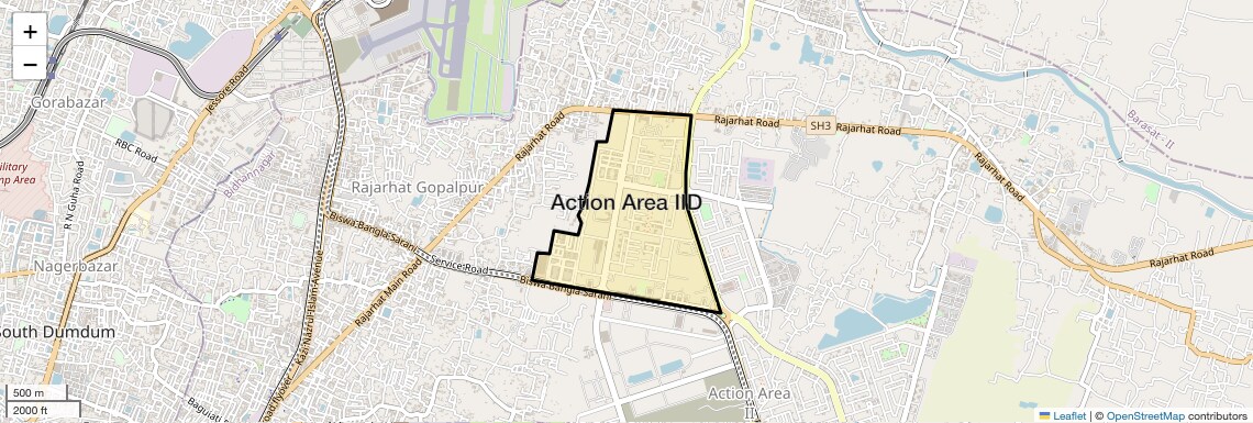 Location Map of Action Area IID, Kolkata