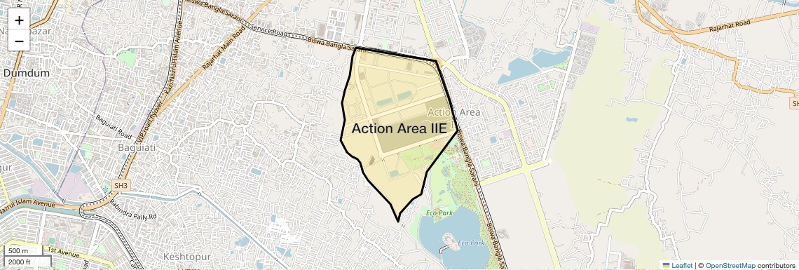 Location Map of Action Area IIE, Kolkata