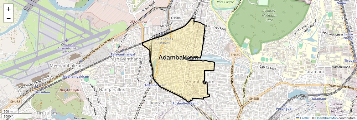 Adambakkam Map