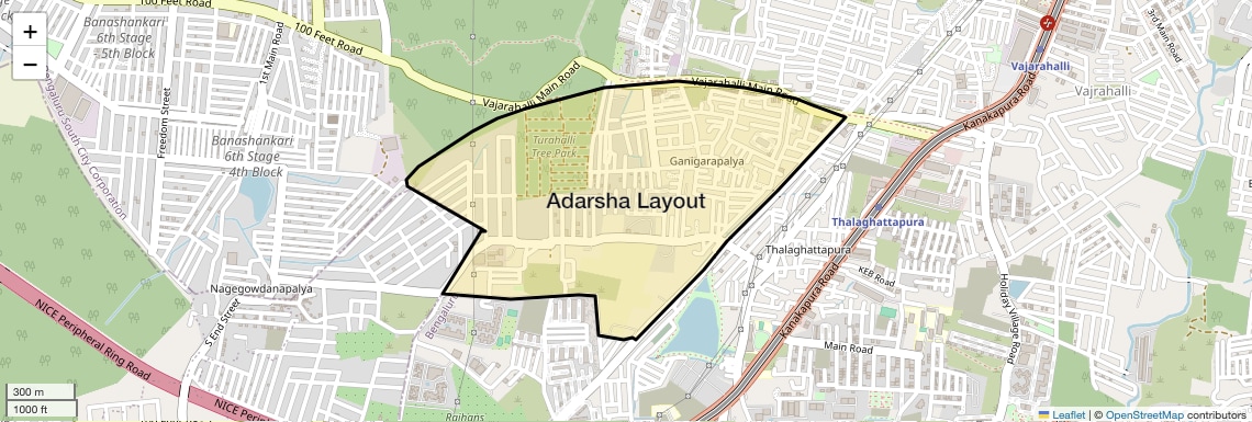 Check Time Travel of Adarsha Layout, Bangalore