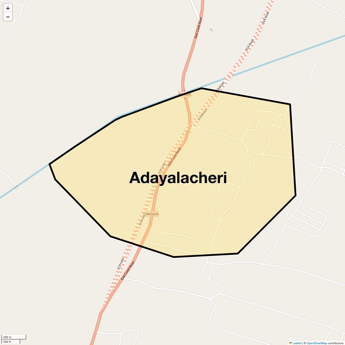 Adayalacheri Map