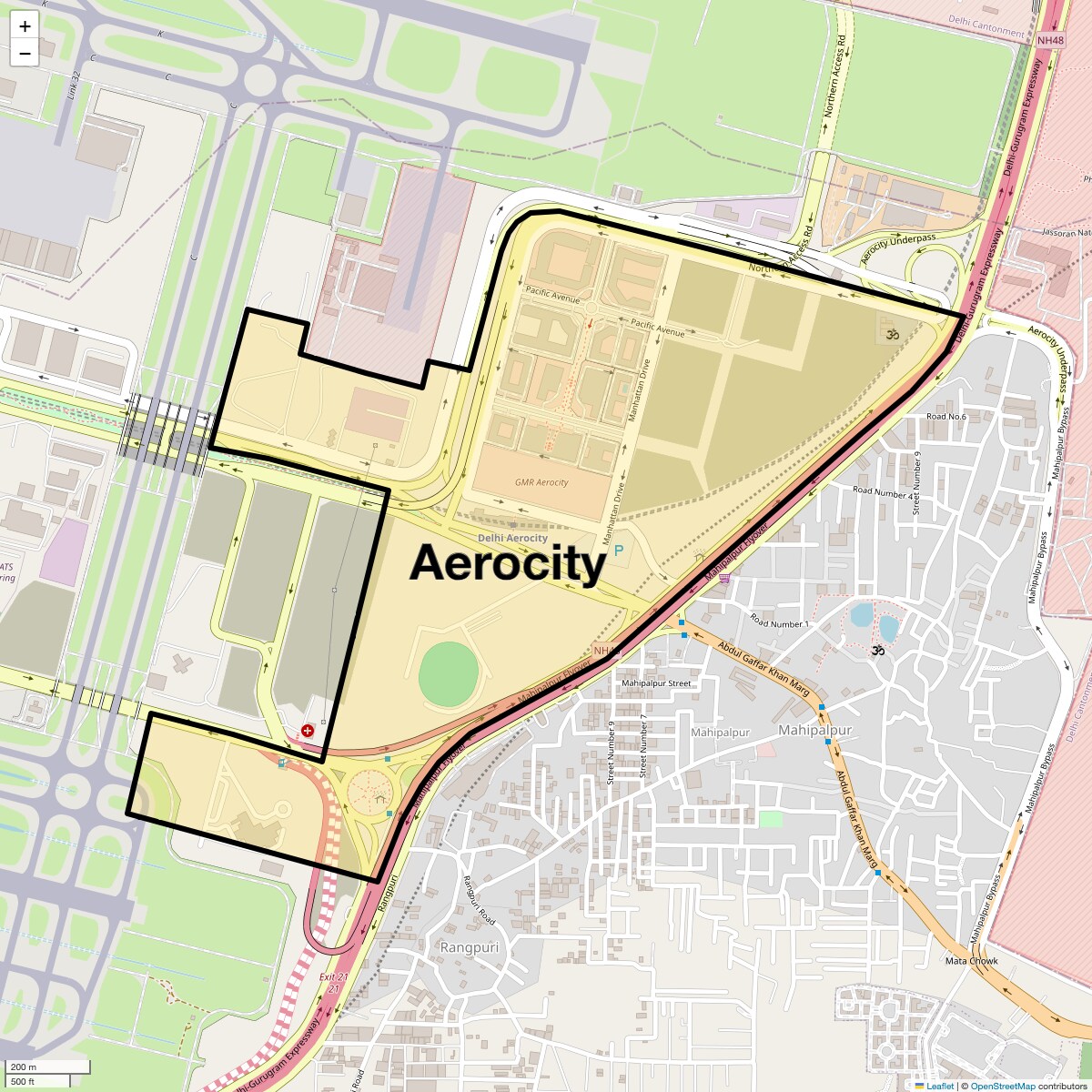 Aerocity Map