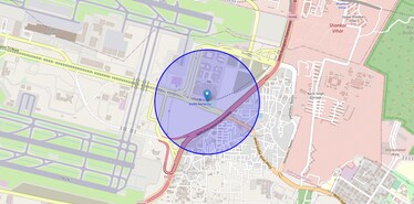 Location Map of Aerocity, Delhi