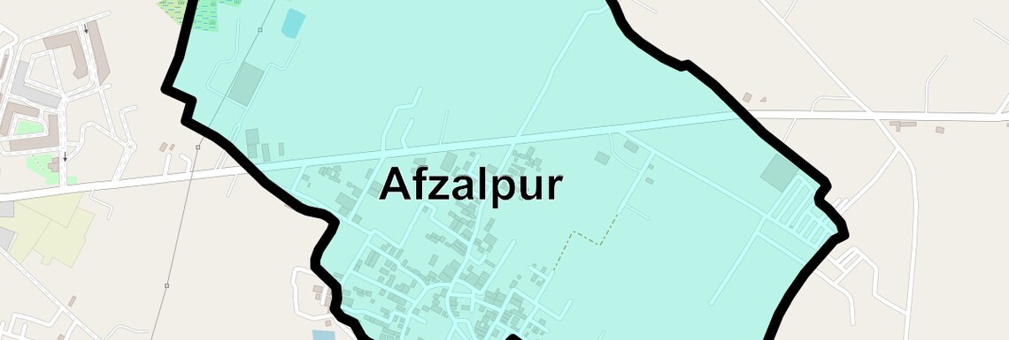 Location Map of Afzalpur, Ghaziabad