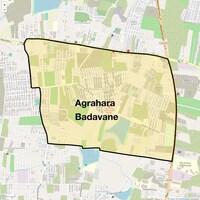 Agrahara Badavane Map