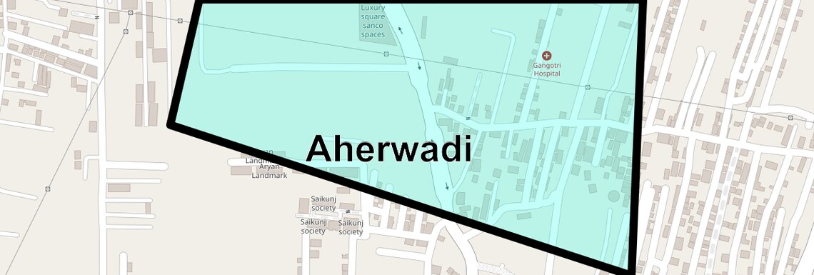 Location Map of Aherwadi, Pune
