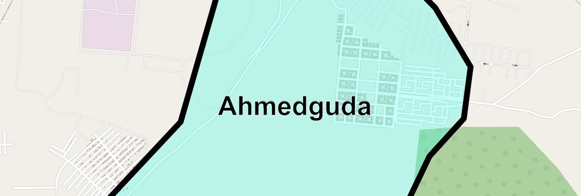 Location Map of Ahmedguda, Hyderabad