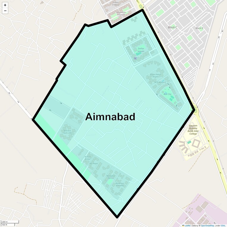 Location Map of Aimnabad