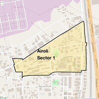 Airoli Sector 1 Map