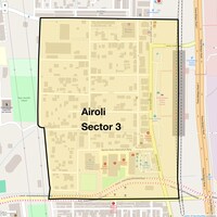 Airoli Sector 3 Map