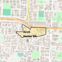 Airoli Sector 9A Map