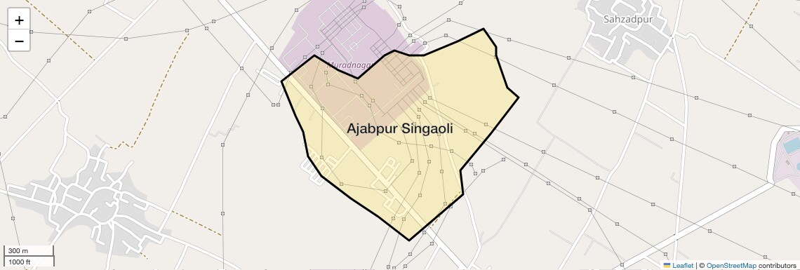 Location Map of Ajabpur Singaoli, Ghaziabad