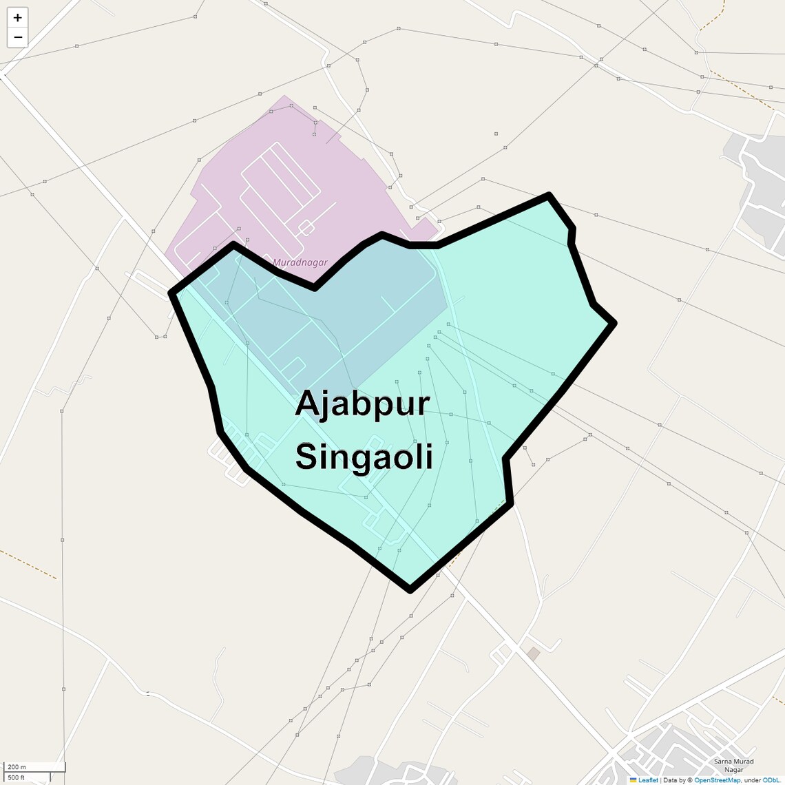 Location Map of Ajabpur Singaoli, Ghaziabad