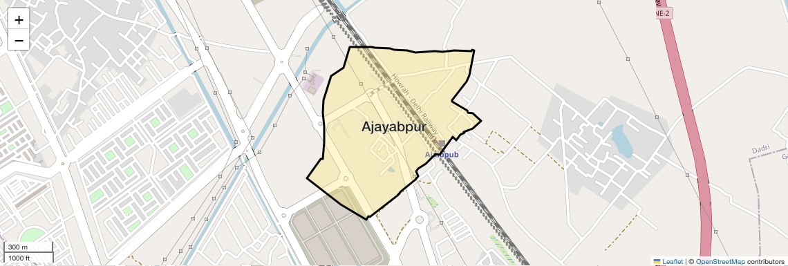 Location Map of Ajayabpur, Greater Noida