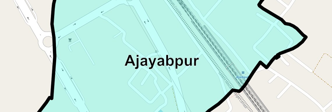 Location Map of Ajayabpur, Greater Noida