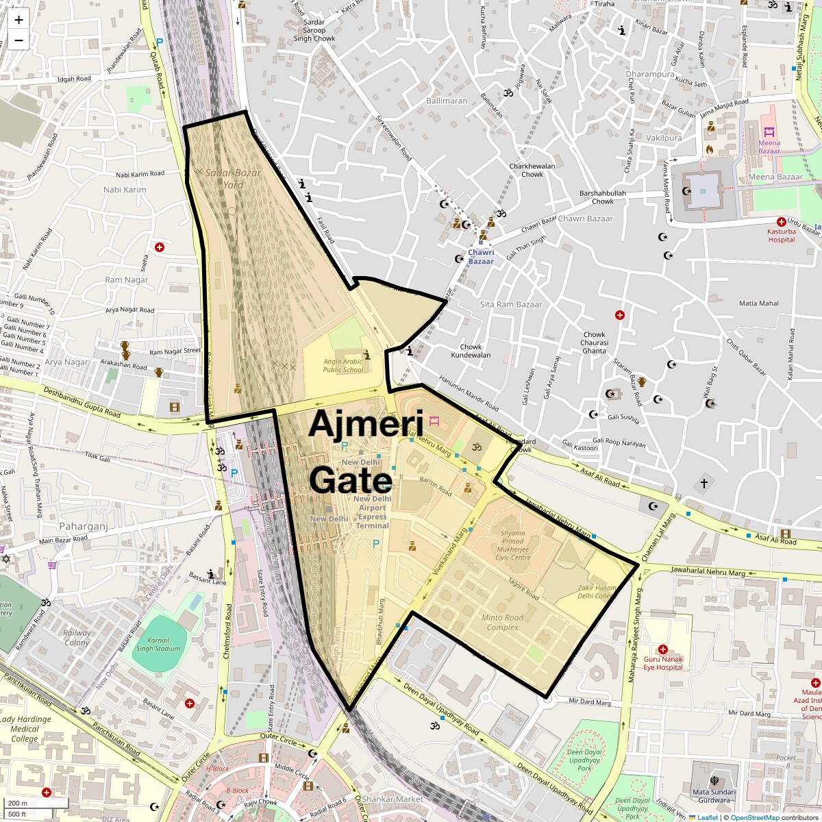 Check Time Travel of Ajmeri Gate, Delhi