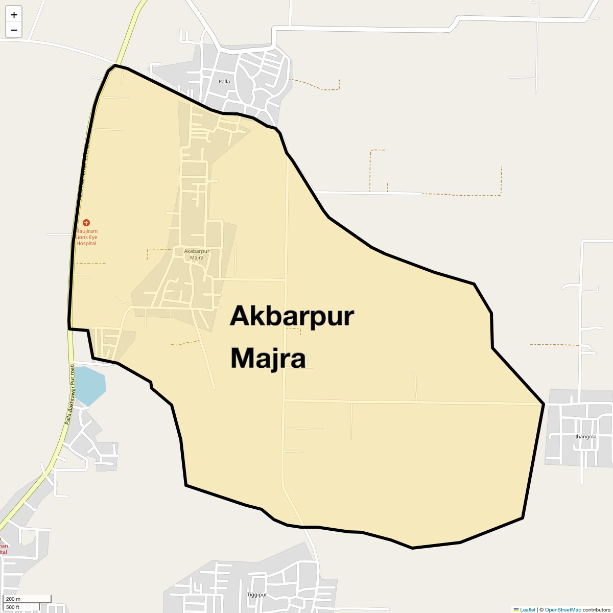 Akbarpur Majra Map