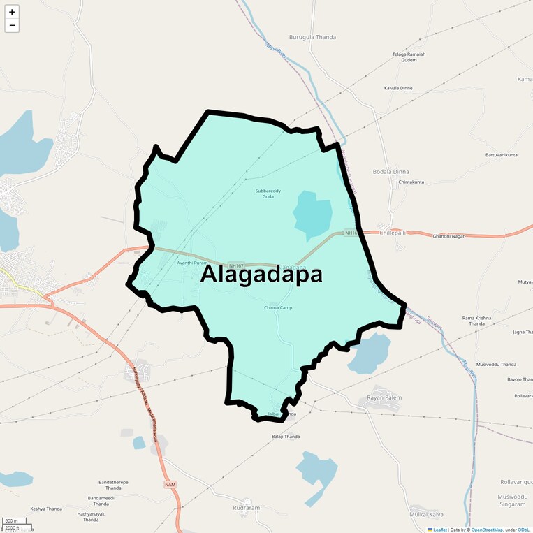 Location Map of Alagadapa