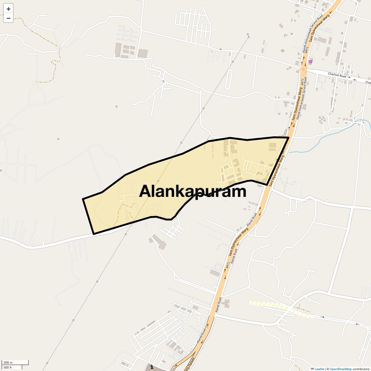 Location Map of Alankapuram, Pune