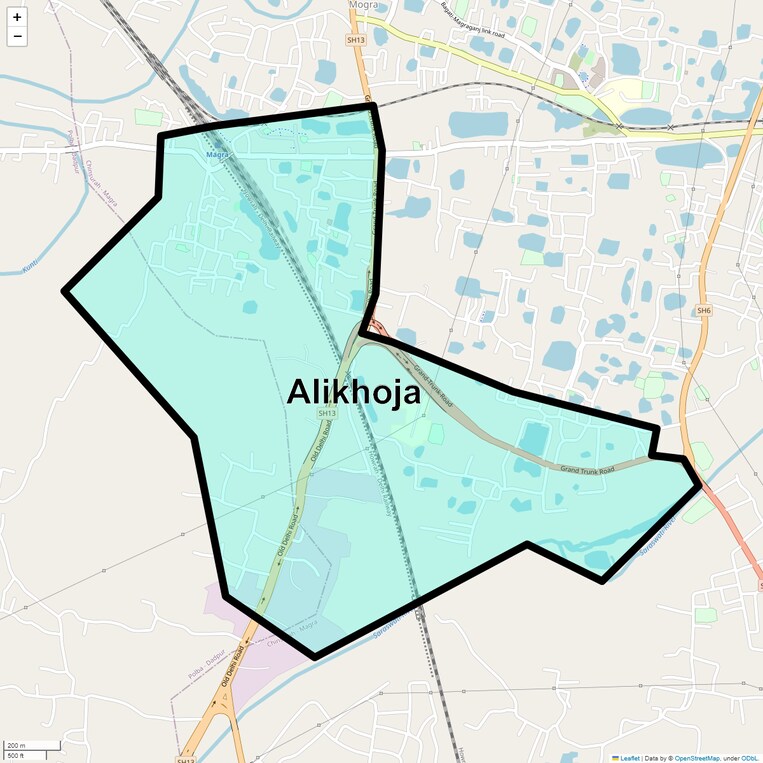 Location Map of Alikhoja