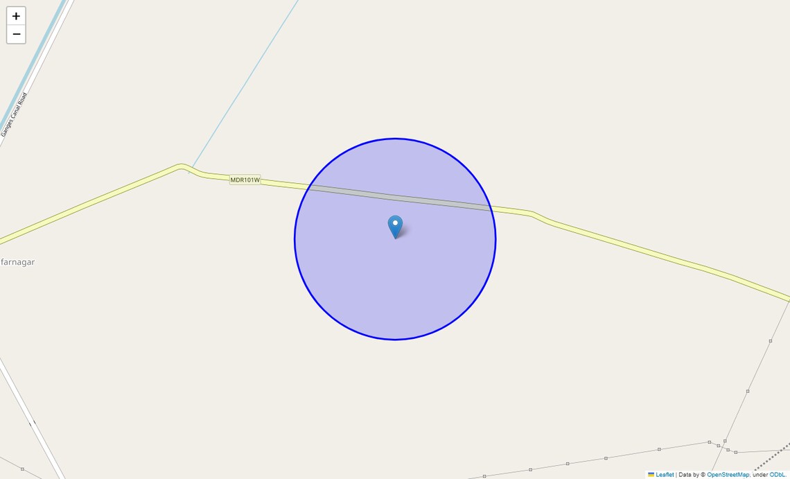 Location Map of Alipur, Meerut