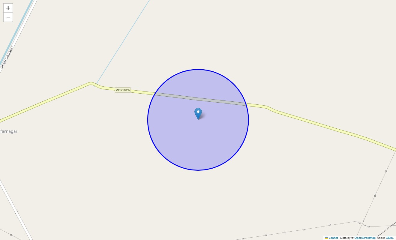 Location Map of Alipur, Meerut