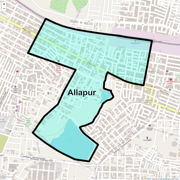 Location Map of Allapur
