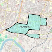 Alwarpet Map