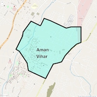 Aman Vihar Map