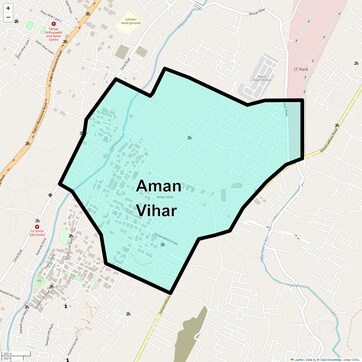 Location Map of Aman Vihar, Dehradun
