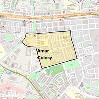 Amar Colony Map