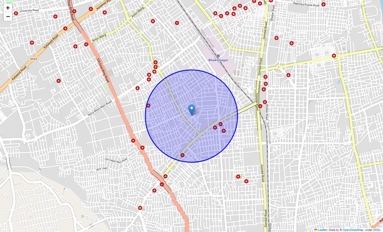 Location Map of Amar Nagar