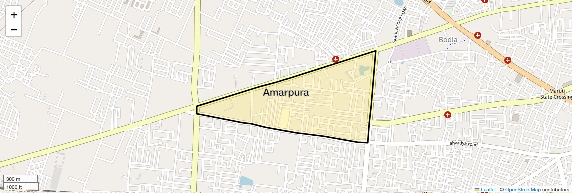 Location Map of Amarpura, Agra