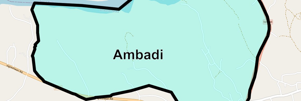 Location Map of Ambadi, Thane