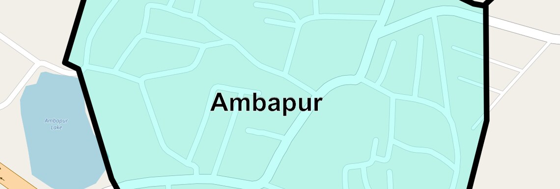 Location Map of Ambapur, Ahmedabad