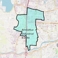 Ambattur Industrial Estate Map