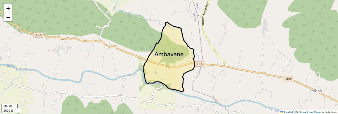 Location Map of Ambavane, Pune